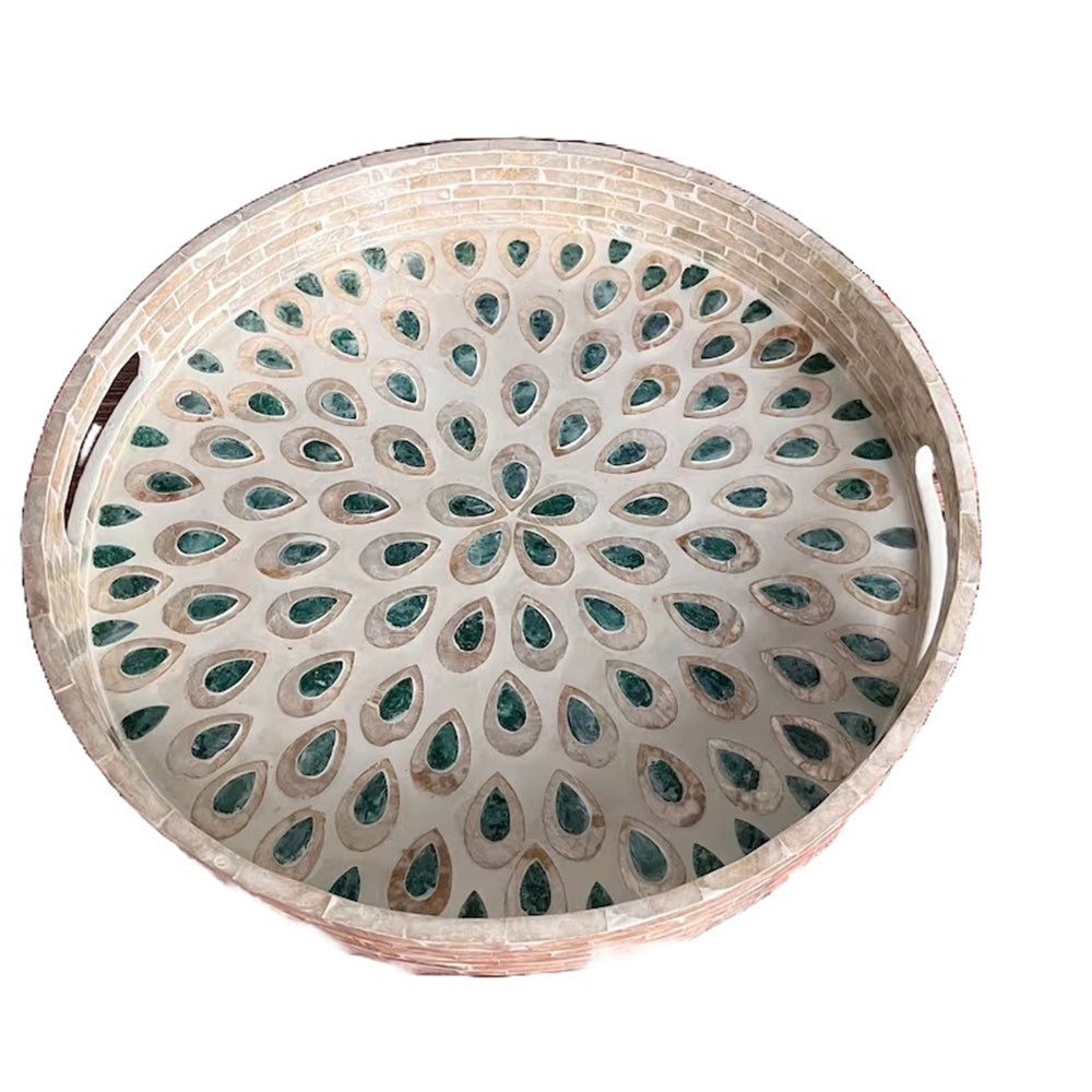 Stylish Decor Black & White Tray