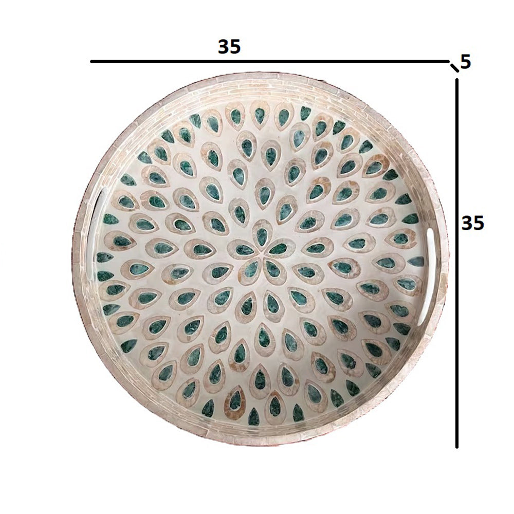 Stylish Decor Black & White Tray