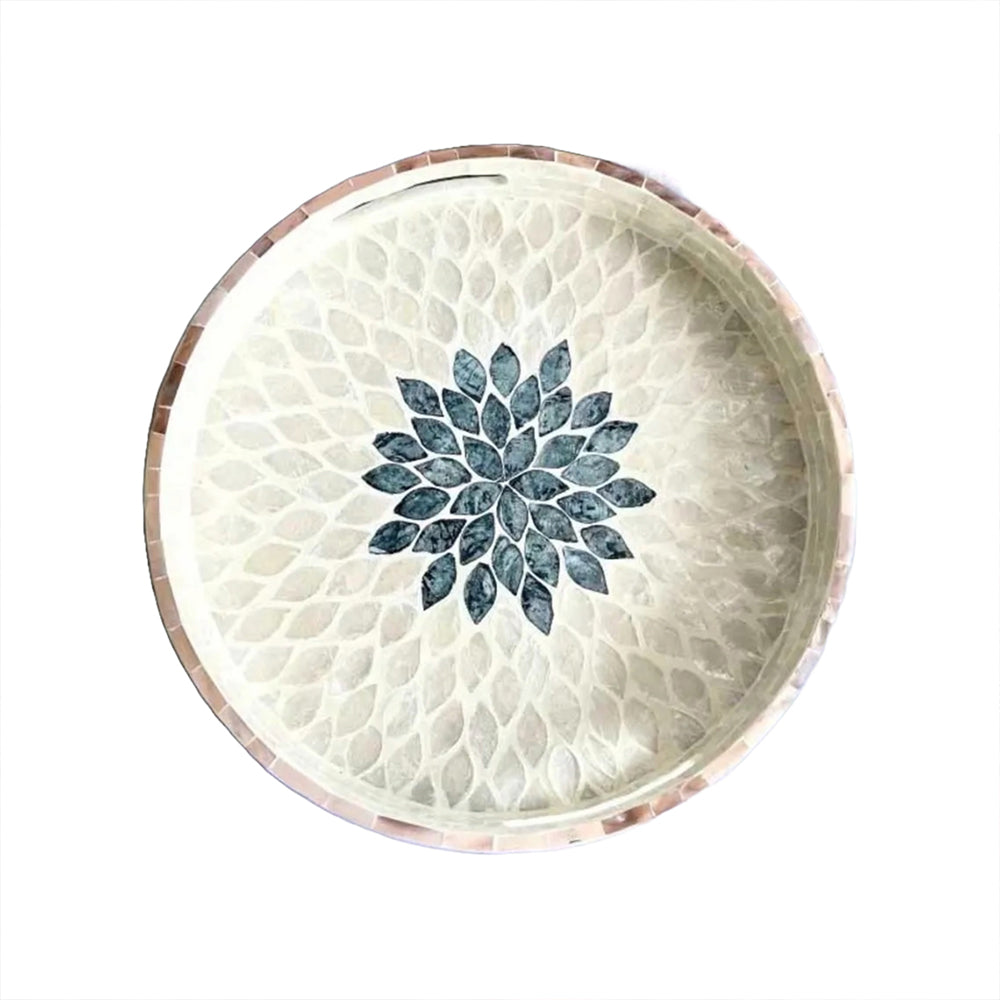 Stylish Decor Blue & White Tray