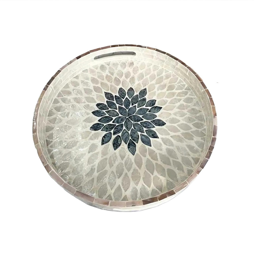 Stylish Decor Blue & White Tray
