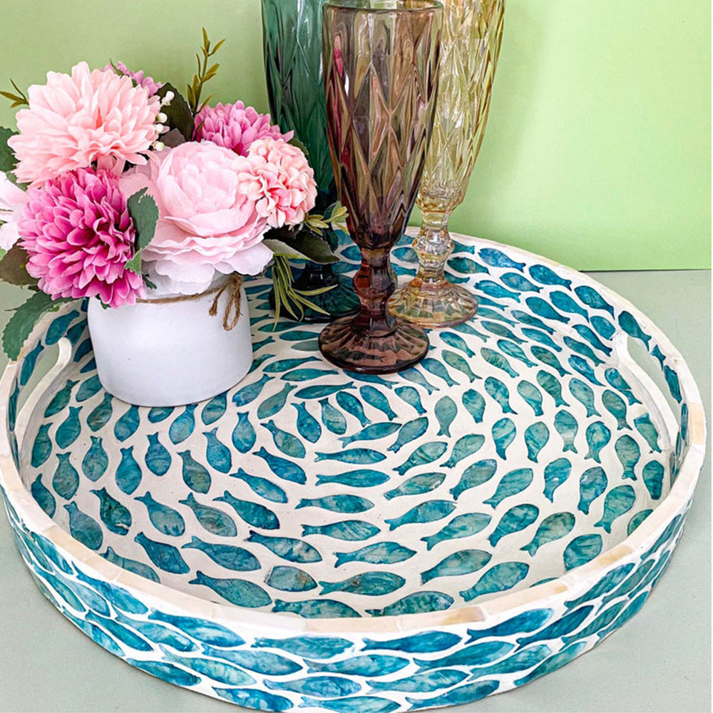 Stylish Decor Blue Tray