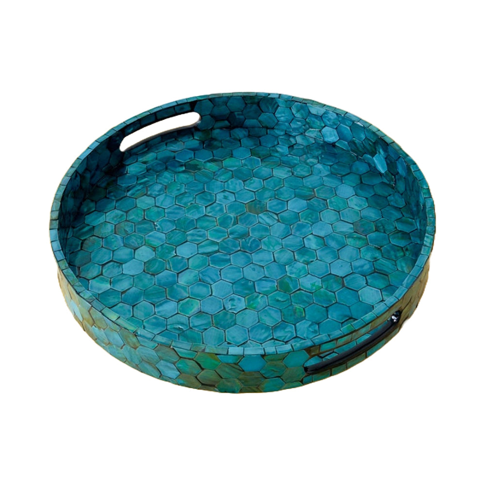 Stylish Decor Dark Blue Tray