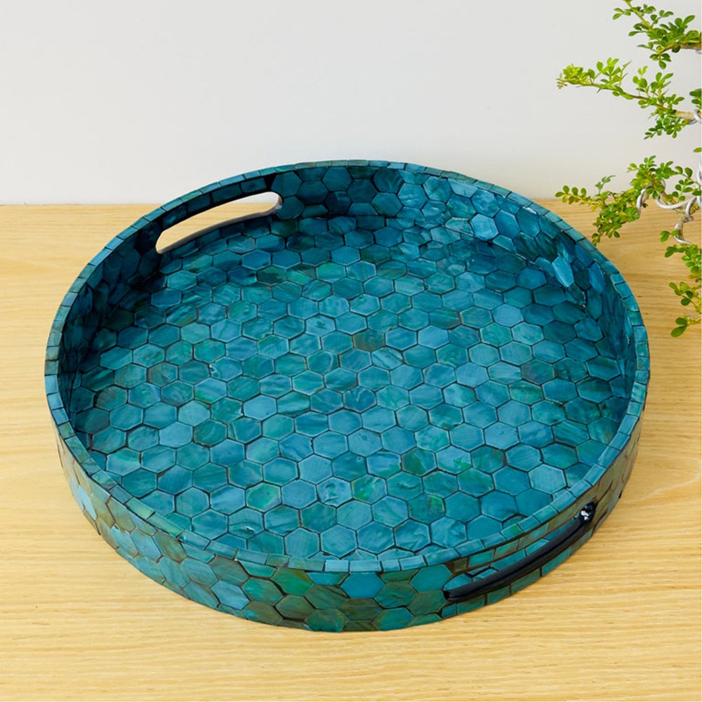Stylish Decor Dark Blue Tray