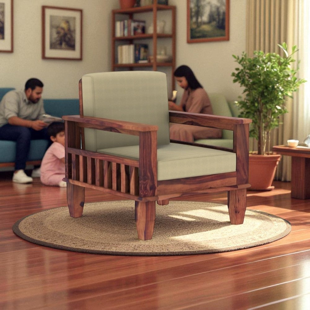 Woodvera Sofa Set in 3+1+1 Seating