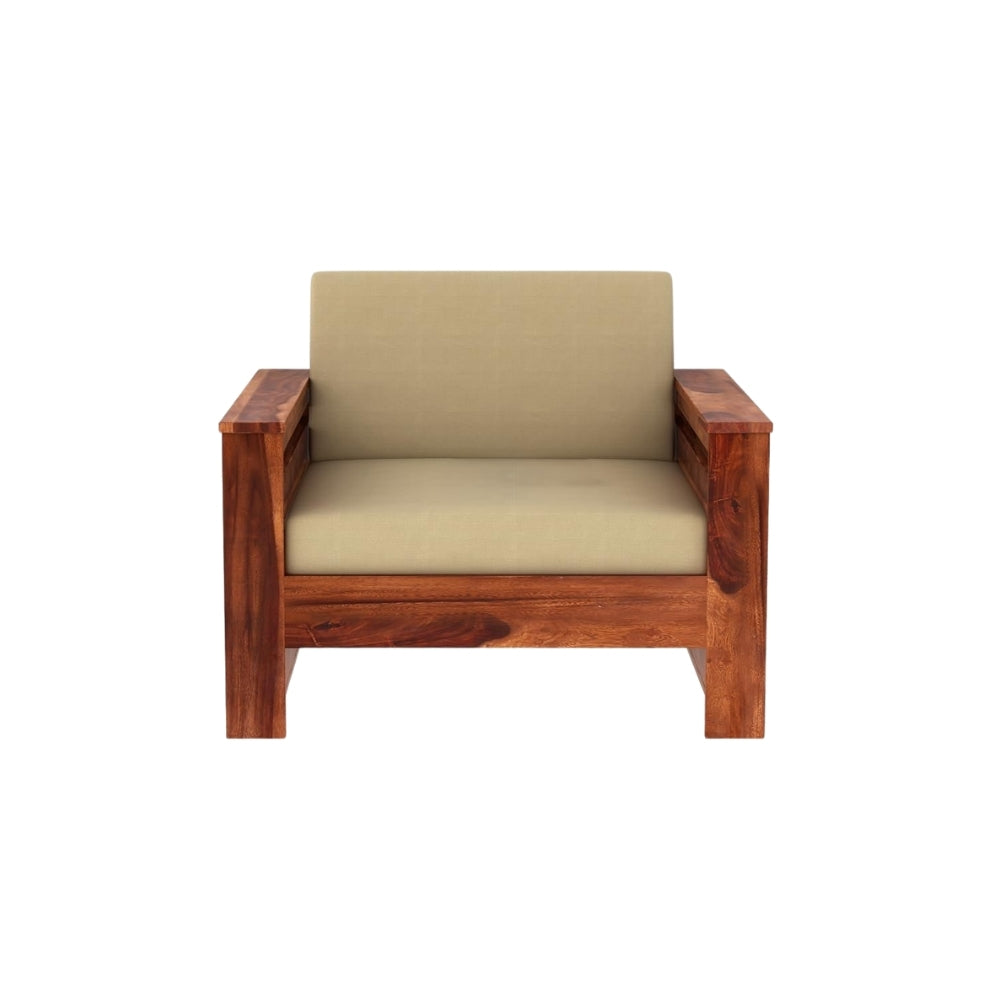 Traditional Sattled Arm Wooden Sofa Set in 3+1+1 Seating