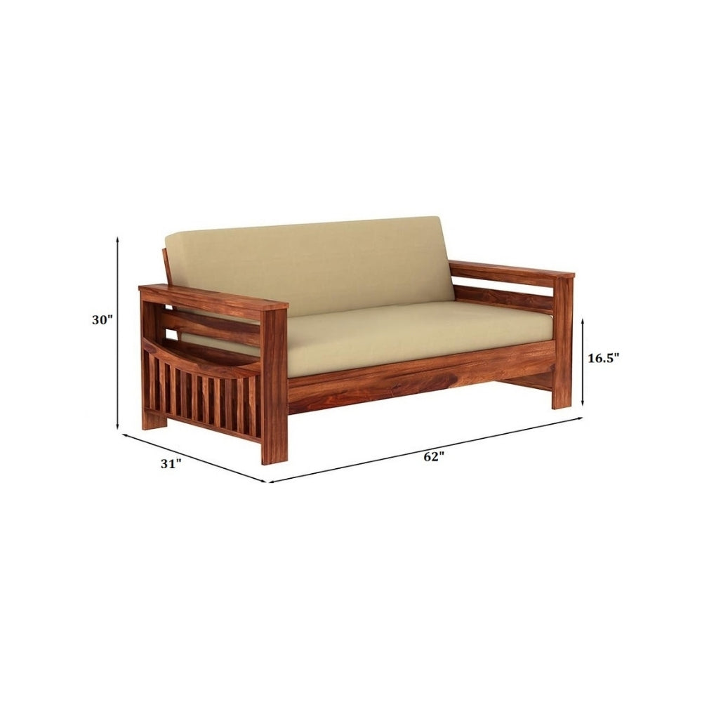 Traditional Sattled Arm Wooden Sofa Set in 3+1+1 Seating