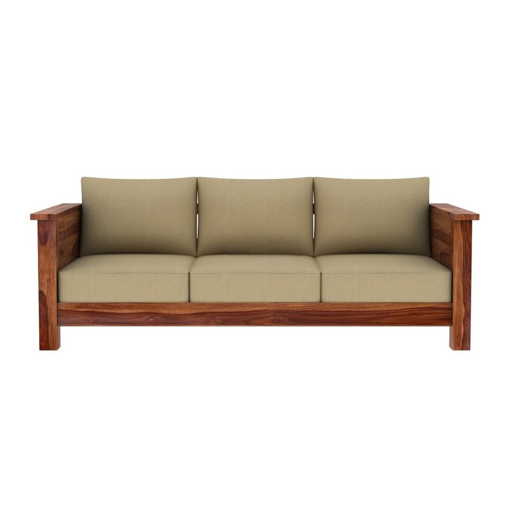 Classic Arm Design Wooden Sofa Set in 3+1+1 Seating