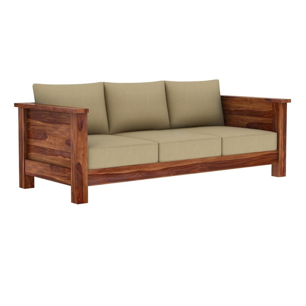Classic Arm Design Wooden Sofa Set in 3+1+1 Seating