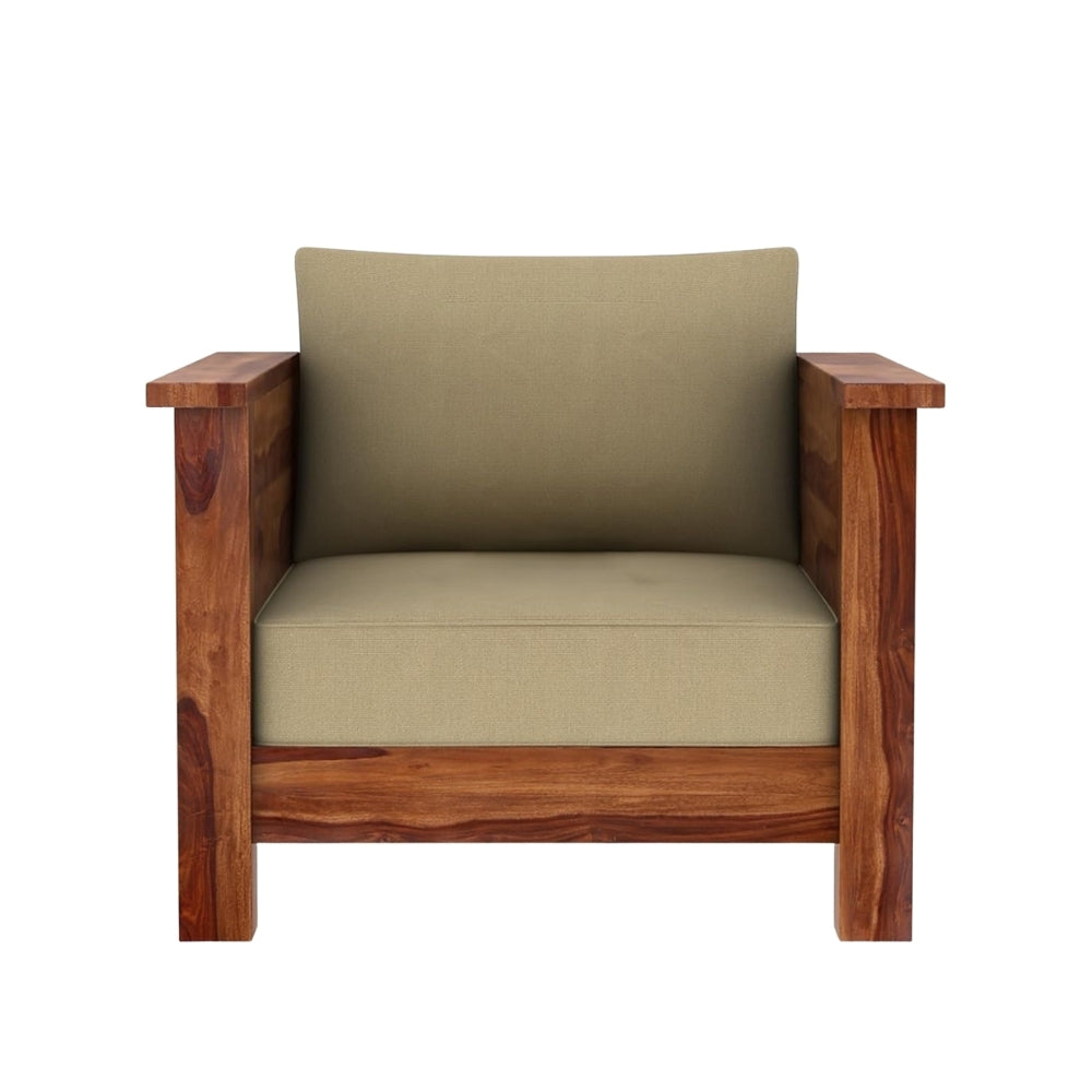 Classic Arm Design Wooden Sofa Set in 3+1+1 Seating