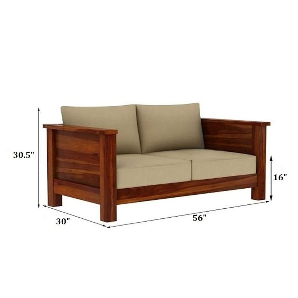 Classic Arm Design Wooden Sofa Set in 3+1+1 Seating