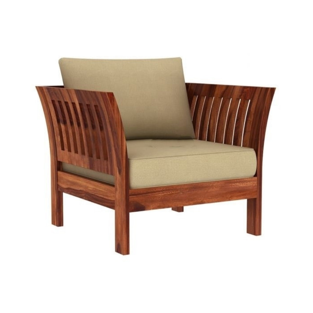 Artisana Wooden Sofa Set in 3+1+1 Seating