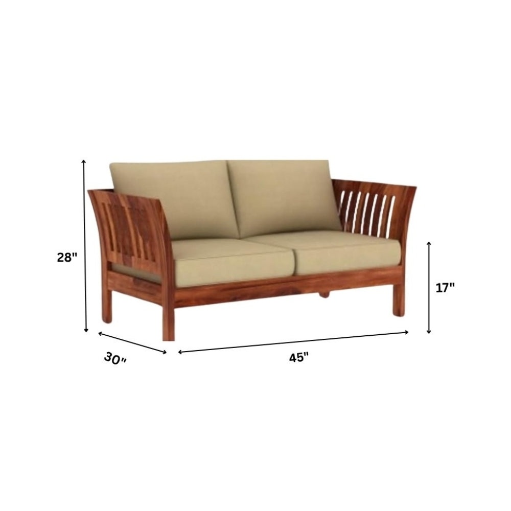 Artisana Wooden Sofa Set in 3+1+1 Seating