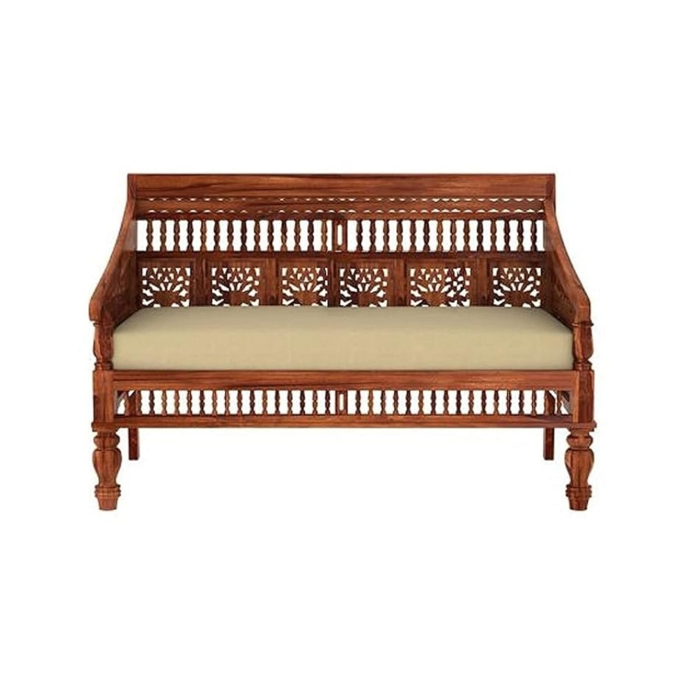 Indian Hub Handcrafted Wooden Sofa Set in 3+1+1 Seating