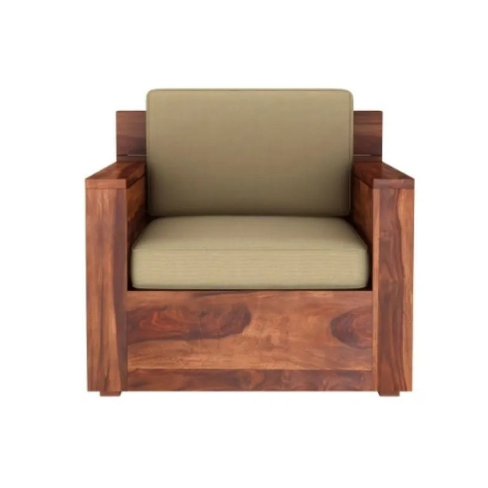 Ojasya Wooden Sofa Set in 3+1+1 Seating
