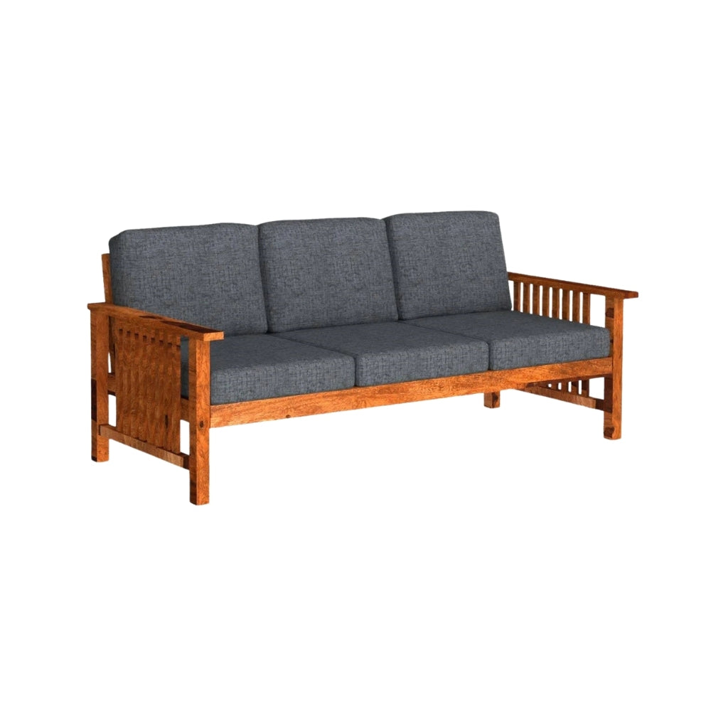 Saarvan Wooden Sofa Set in 3+1+1 Seating