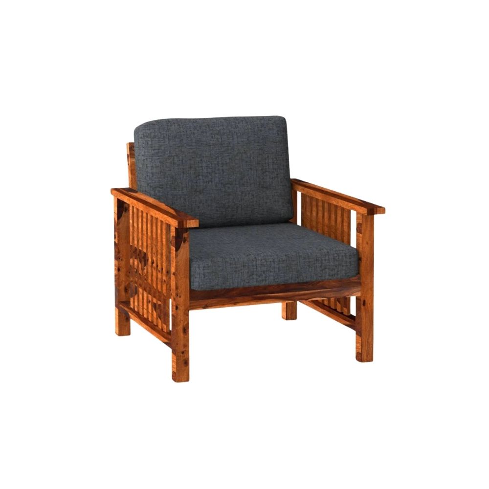 Saarvan Wooden Sofa Set in 3+1+1 Seating