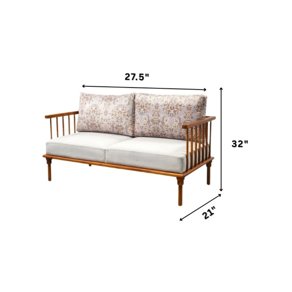 Kalpataru Wooden Sofa Set in 3+1+1 Seating