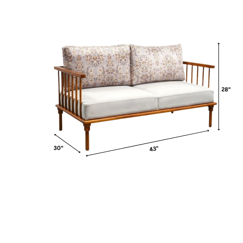 Kalpataru Wooden Sofa Set in 3+1+1 Seating