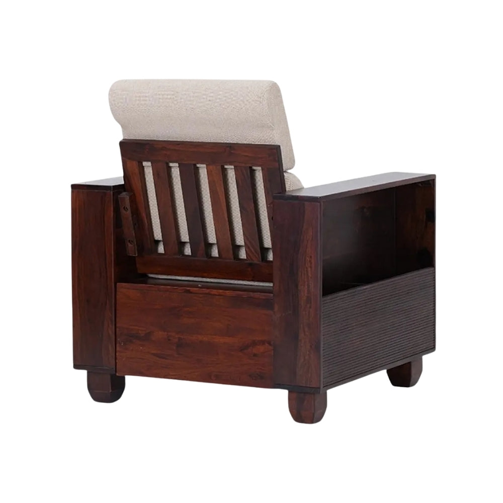 Shaantika Wooden Sofa Set in 3+1+1 Seating