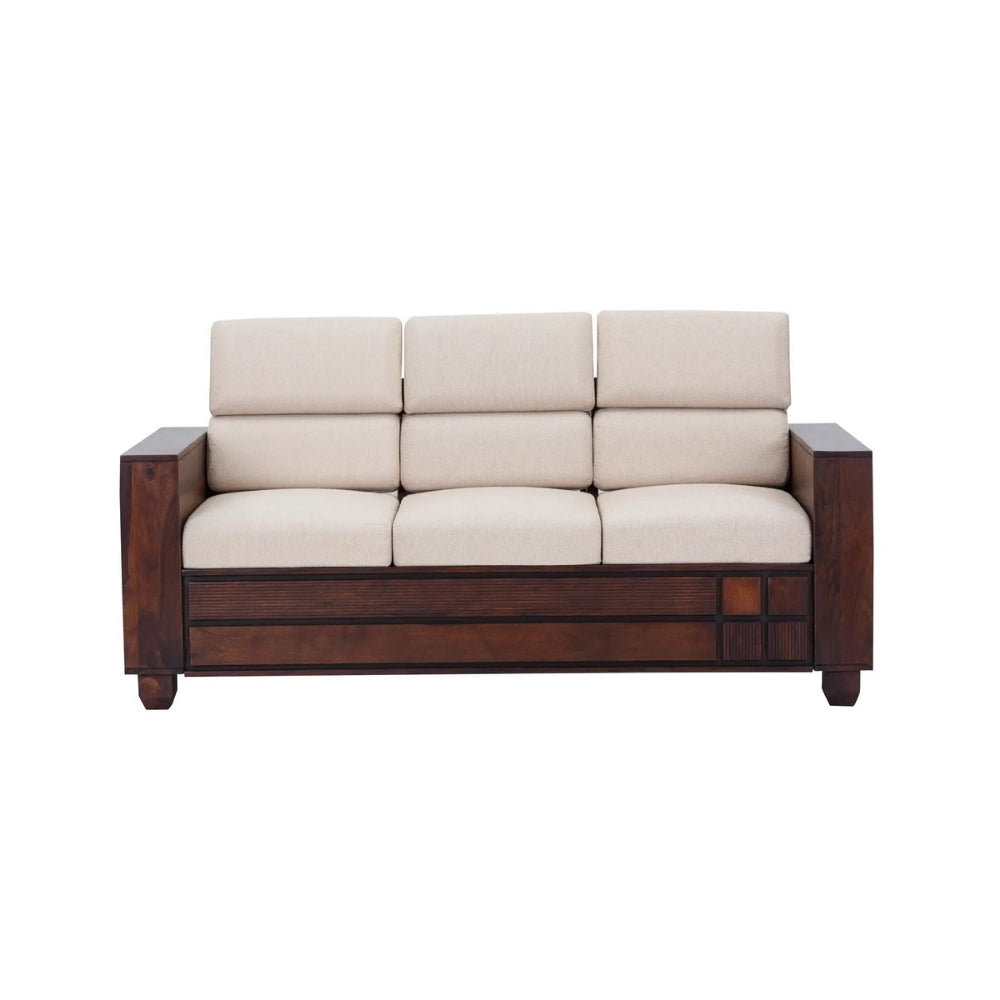 Shaantika Wooden Sofa Set in 3+1+1 Seating