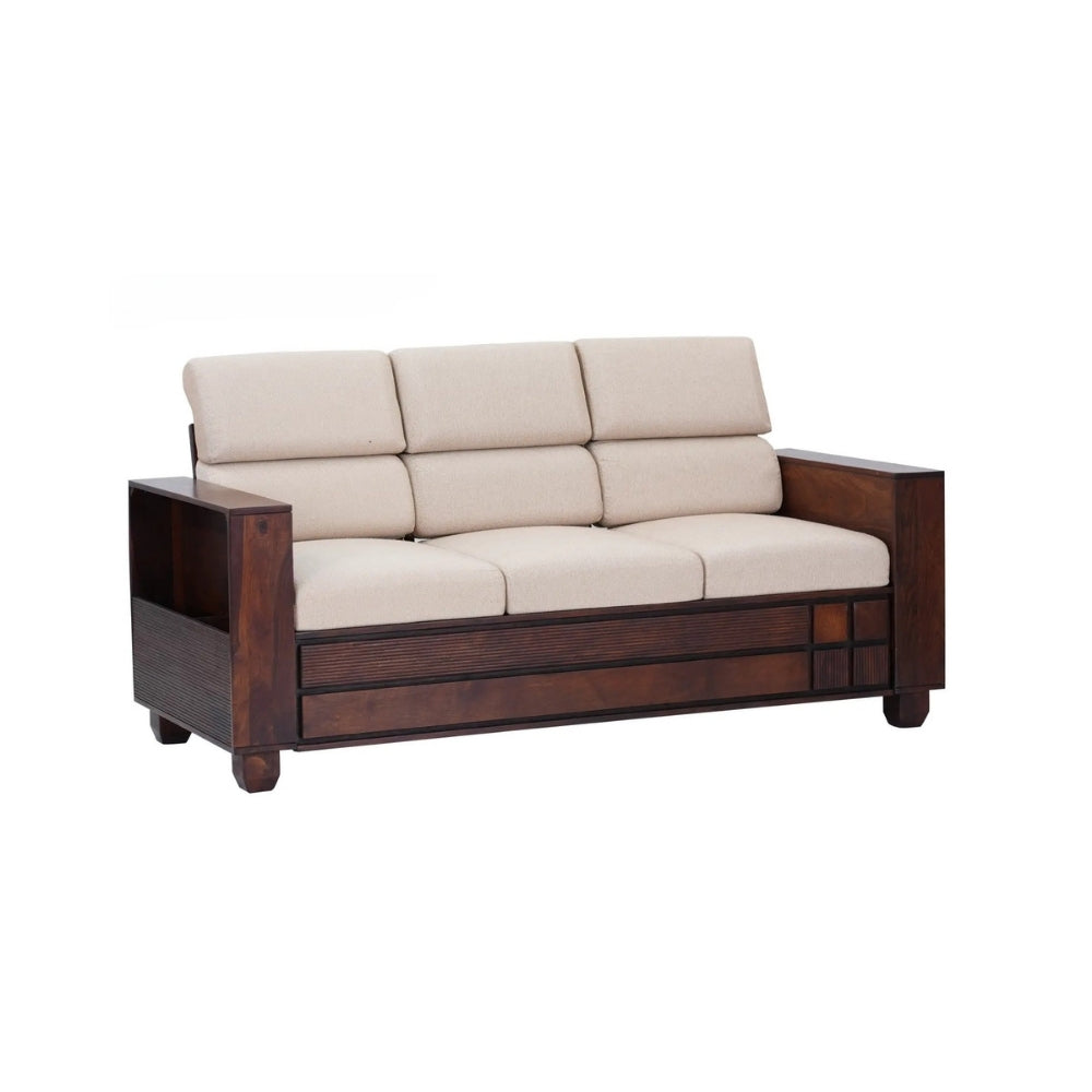 Shaantika Wooden Sofa Set in 3+1+1 Seating