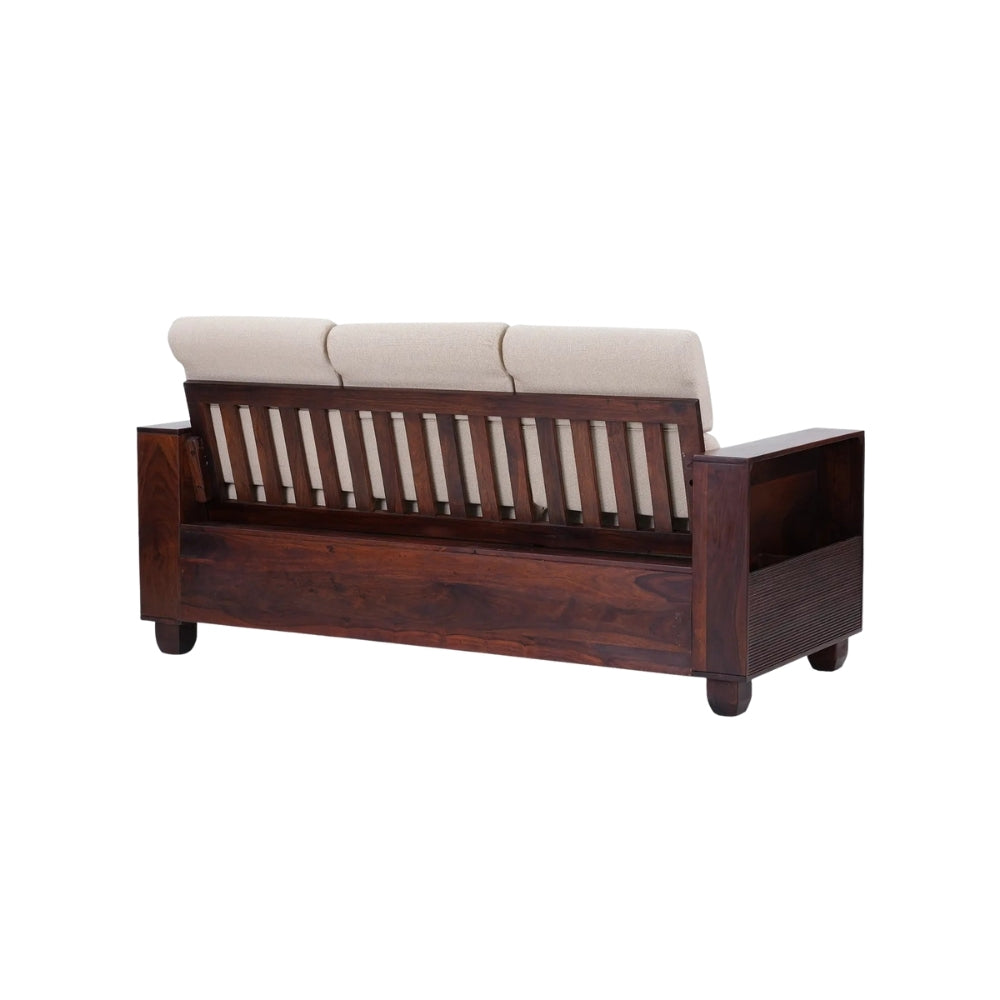 Shaantika Wooden Sofa Set in 3+1+1 Seating