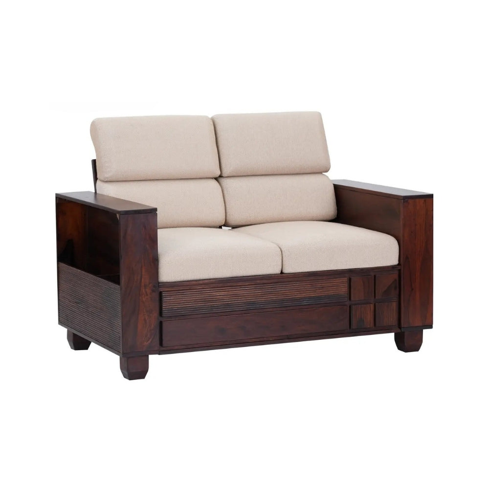 Shaantika Wooden Sofa Set in 3+1+1 Seating