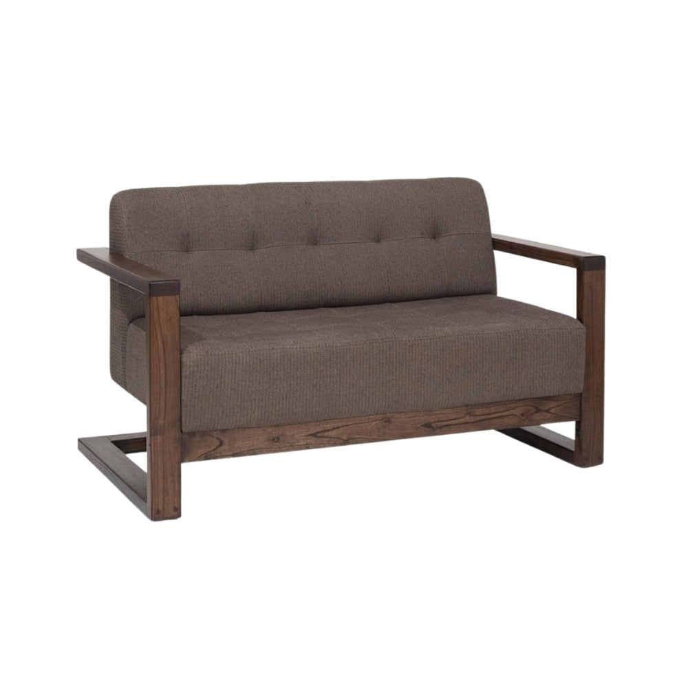Button-Tufted 3-Seater Couch ooden Sofa Set in 3+1+1 Seating