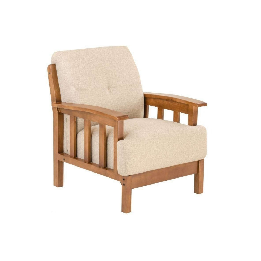 Elegant Wooden Sofa Set in 3+1+1 Seating
