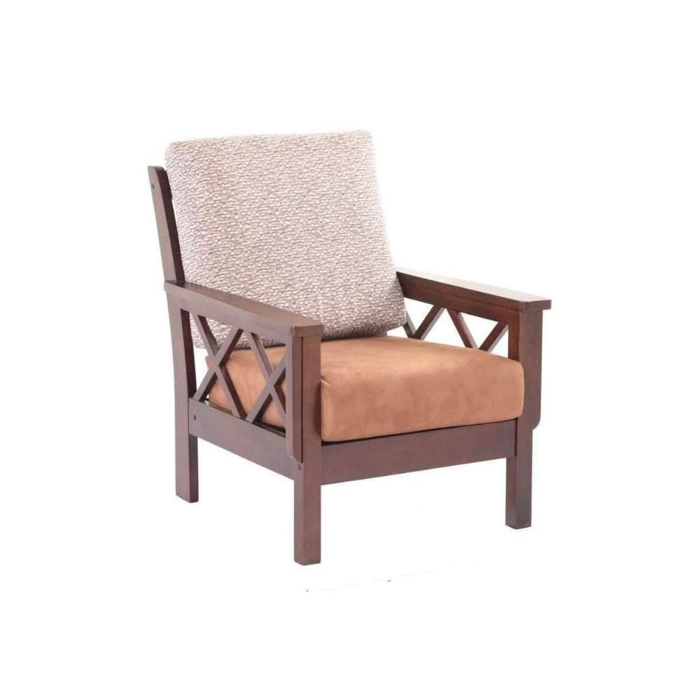 Anvaya wooden Sofa Set in 3+1+1 Seating