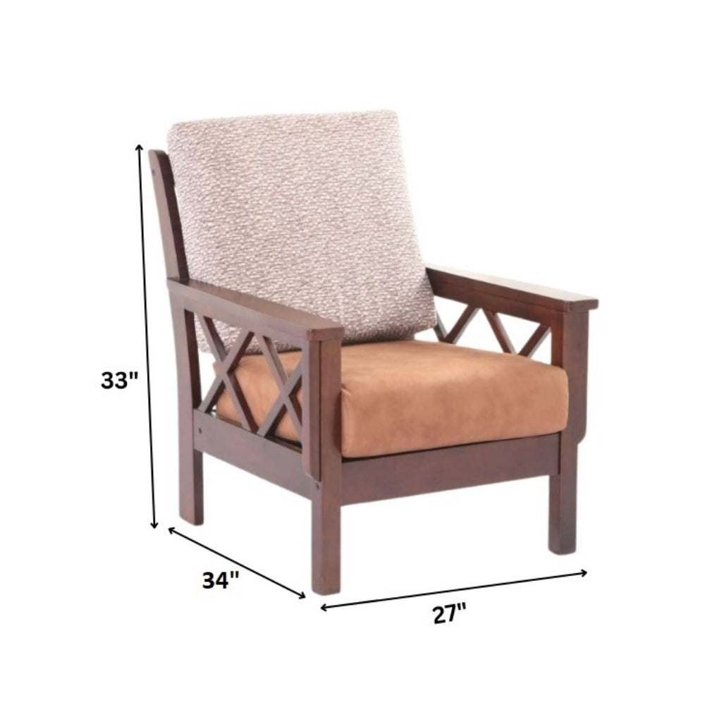 Anvaya wooden Sofa Set in 3+1+1 Seating