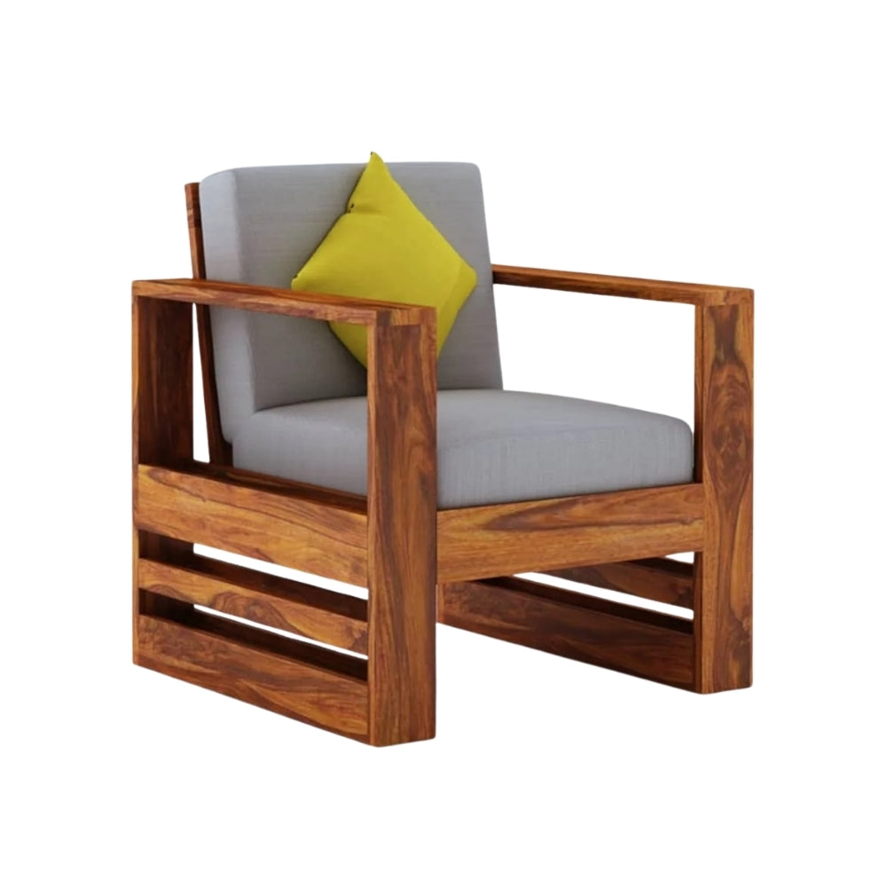 Modern Wooden Sofa Set in 3+1+1 Seating