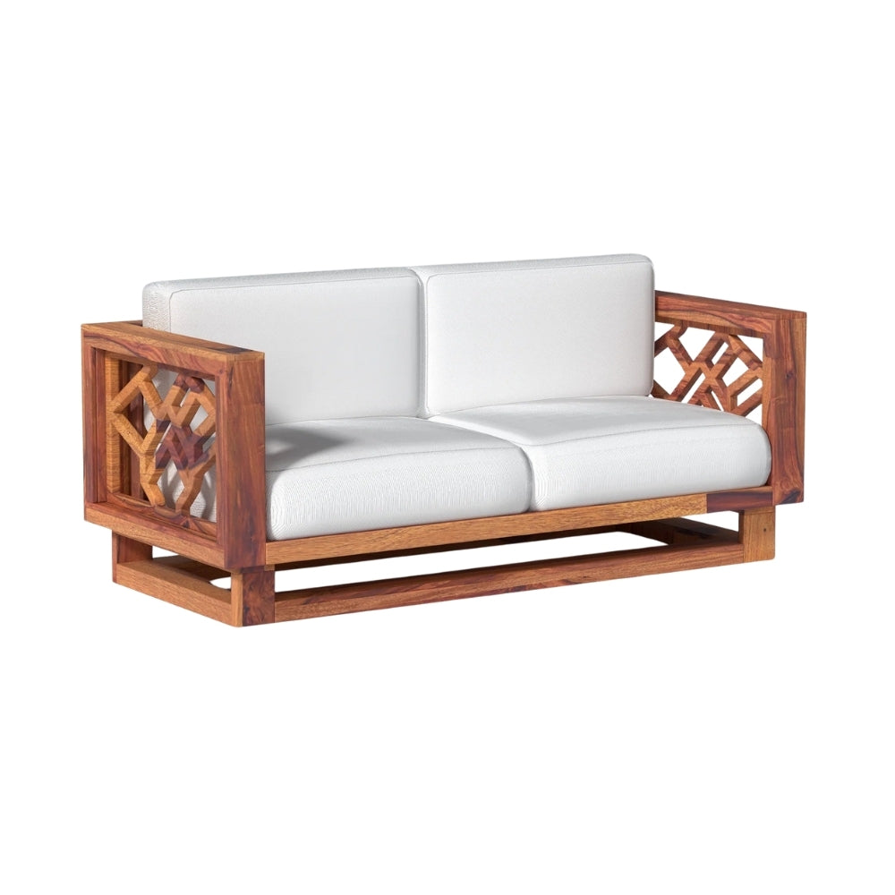 Contemporary Wooden Sofa Set in 3+1+1 Seating
