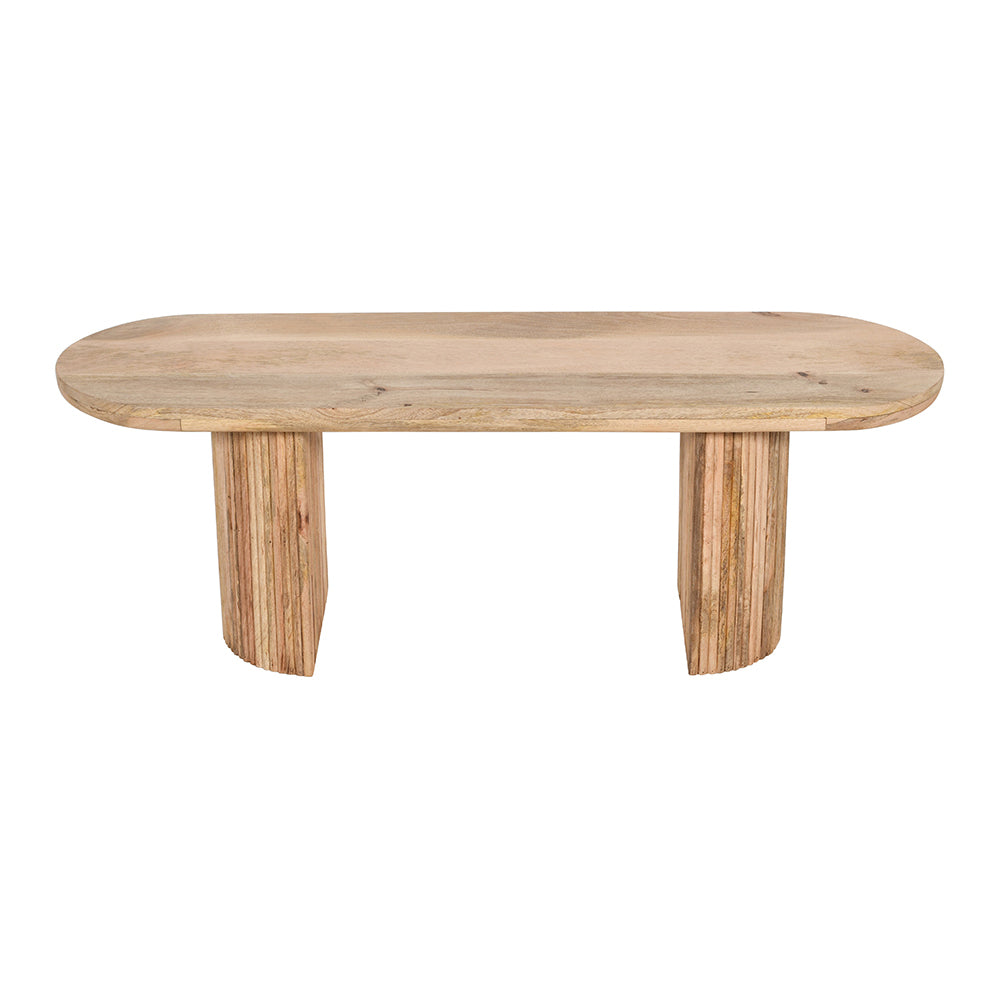 Rajsamand Furniture Natural Solid Wooden Dining Bench