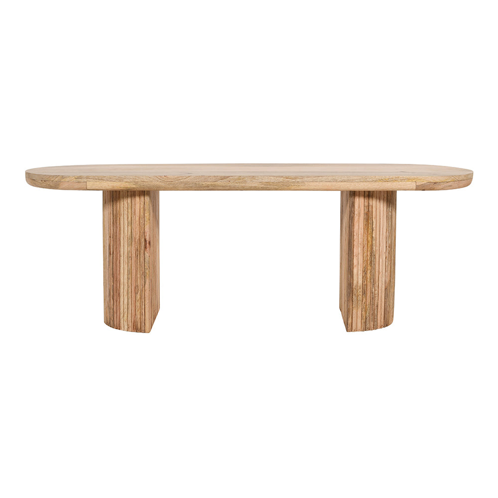 Rajsamand Furniture Natural Solid Wooden Dining Bench