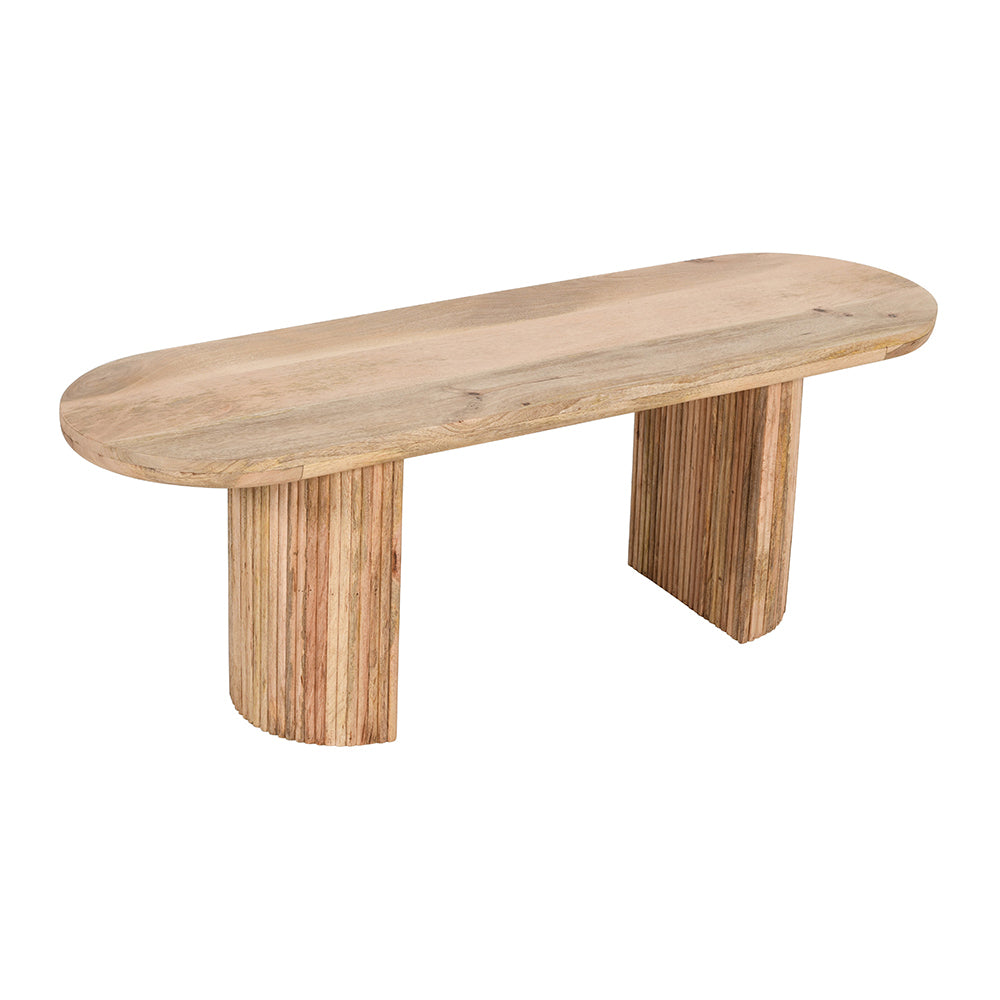 Rajsamand Furniture Natural Solid Wooden Dining Bench