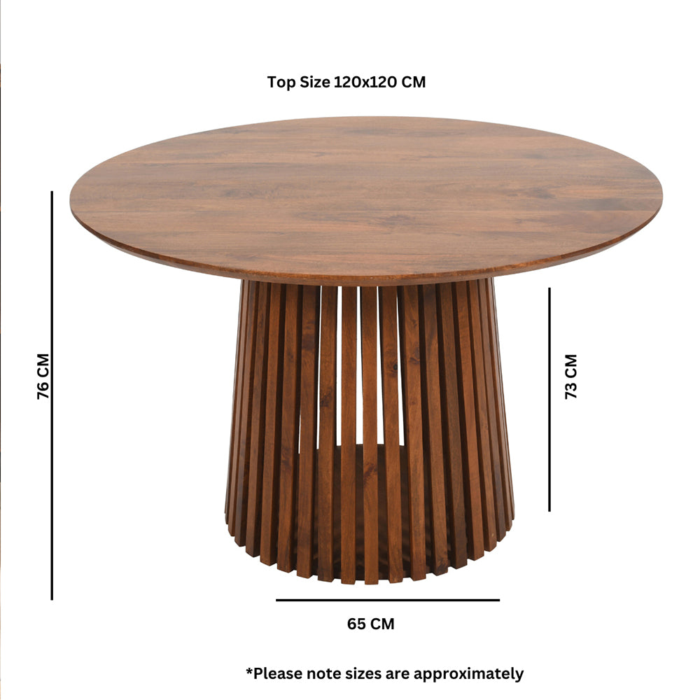 Amsterdam Round Dining Table With 4 Seater Chair
