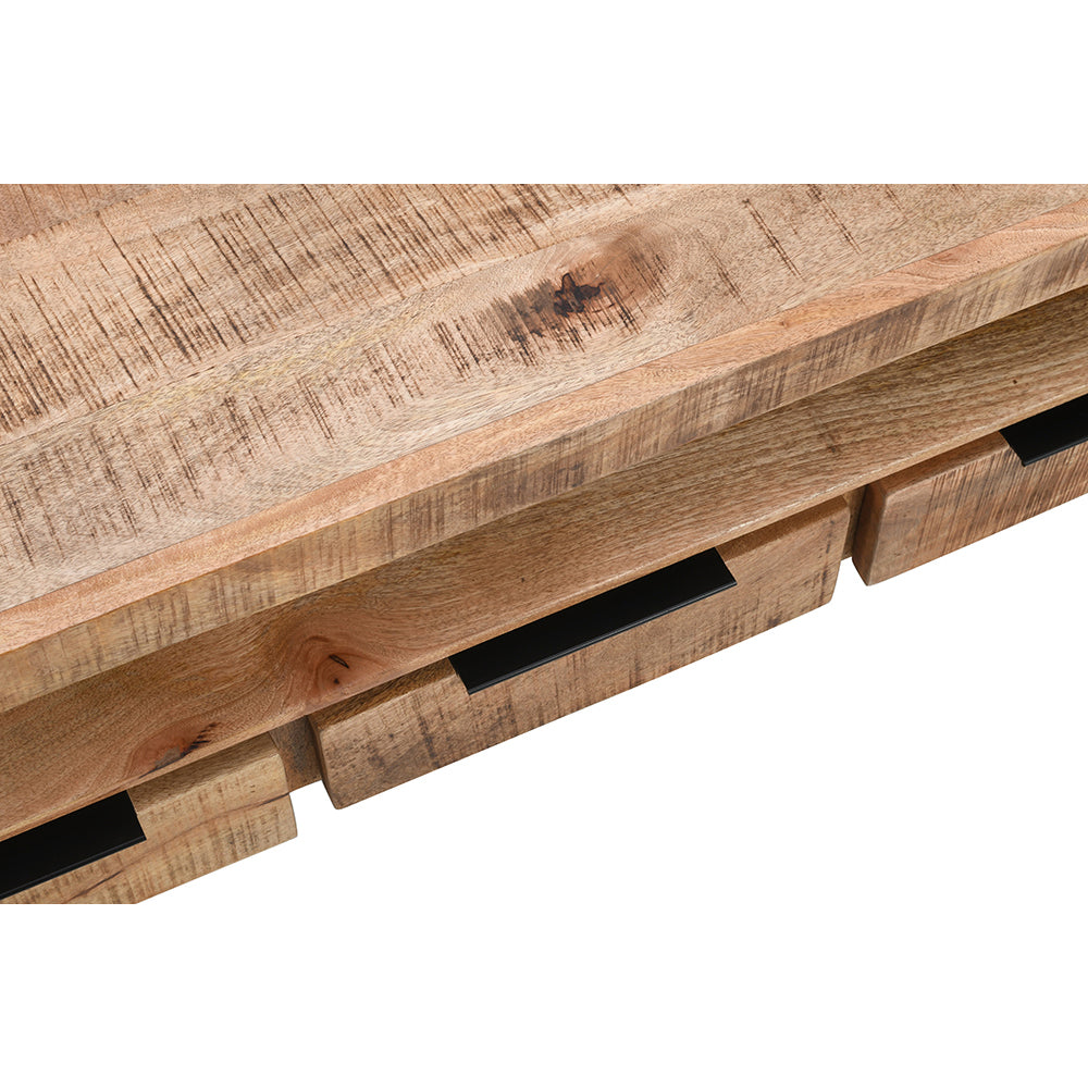 Rough Swan Timber Large Tvc With 3 Drawers