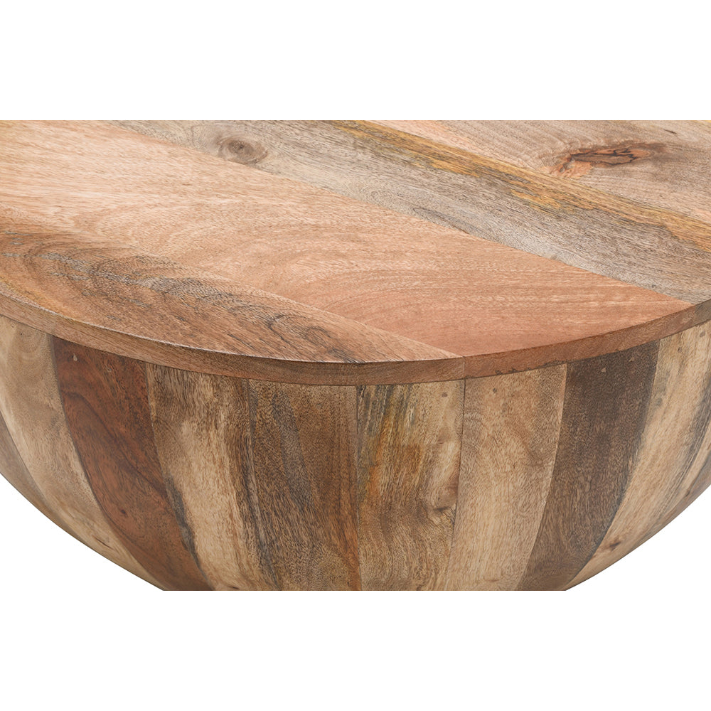 Rough Swan Timber Drum Coffee Table
