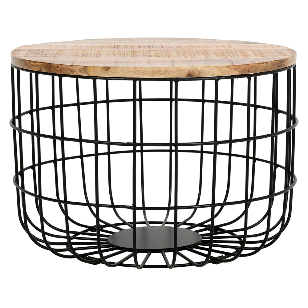 Rough Swan Timber Wire Coffee Table
