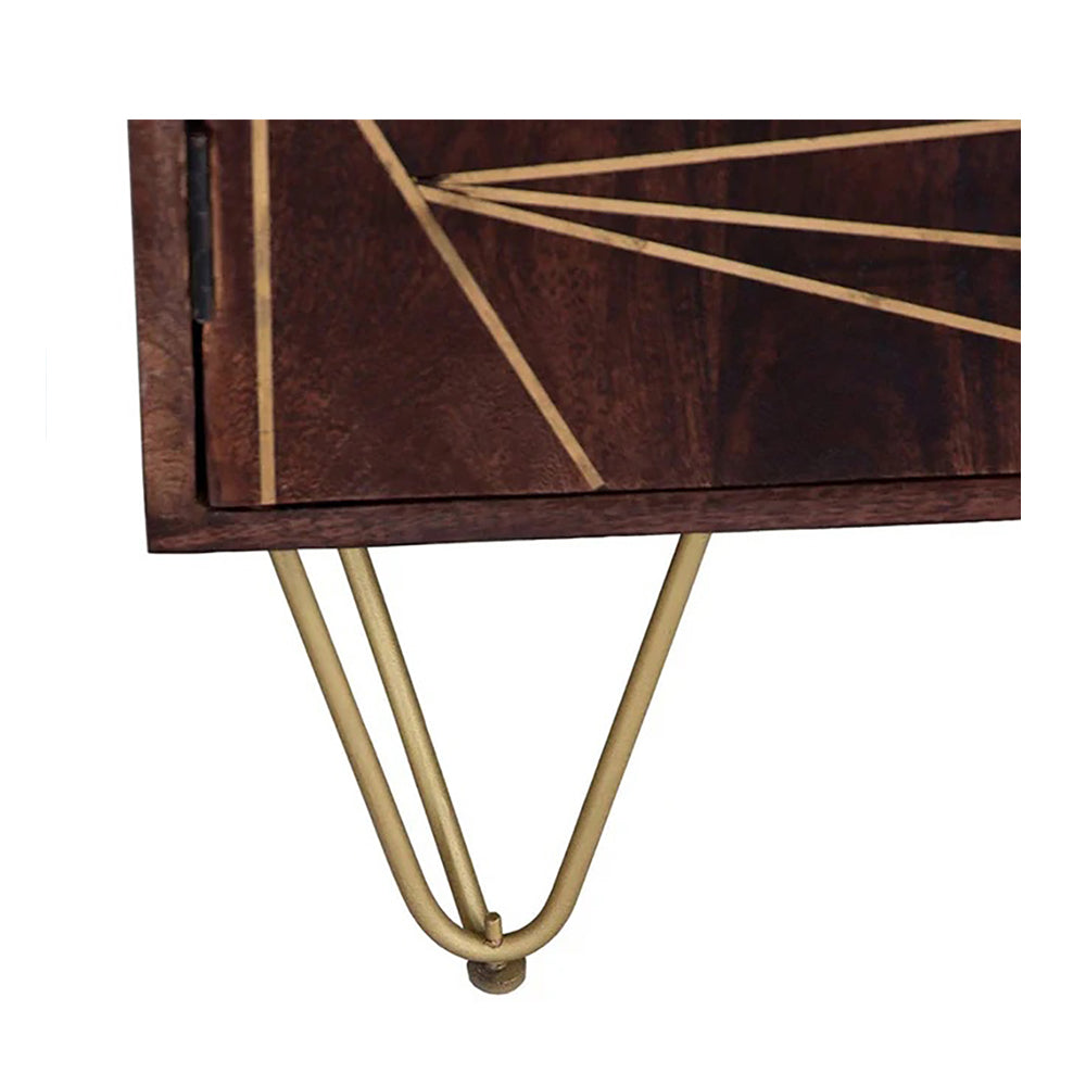Boston Dark Gold Large Sideboard 3 Door