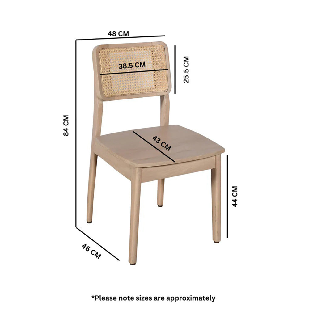 Franch Collection Cane Dining Table With 6 Seater Chair