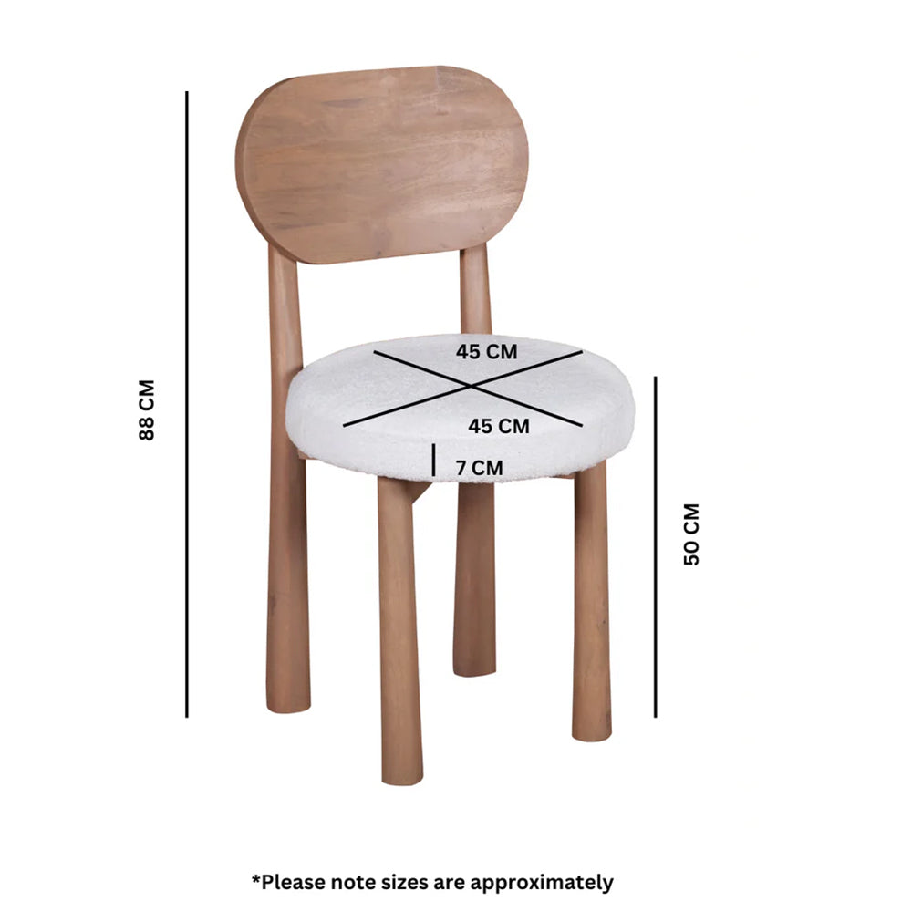 Pure Life Dining Table With 6 Seater Chair