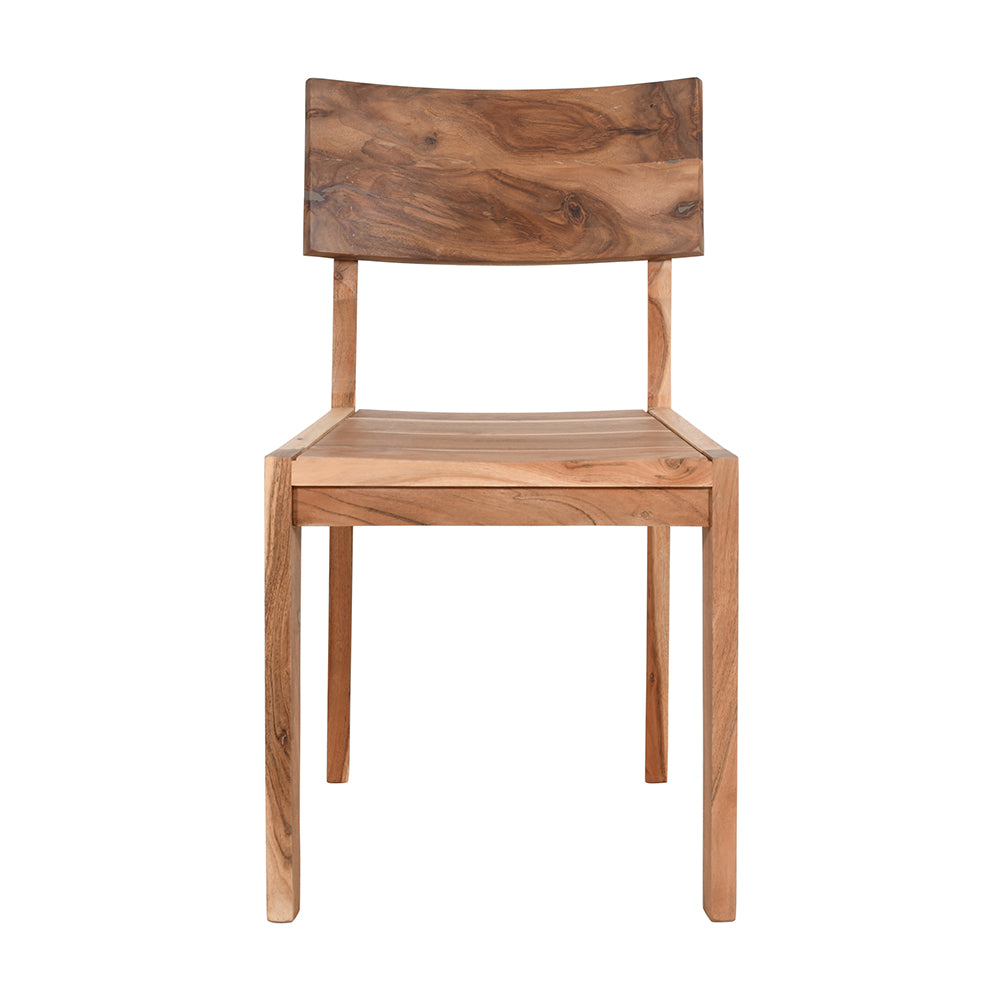 Live Edge Live Style Dining Table With 6 Seater Chair