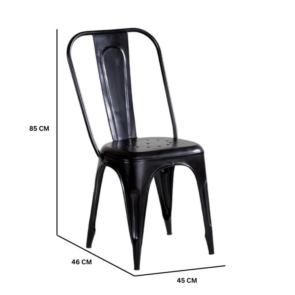 Industrial Apothecary Dining Table With 4 Seater Chair
