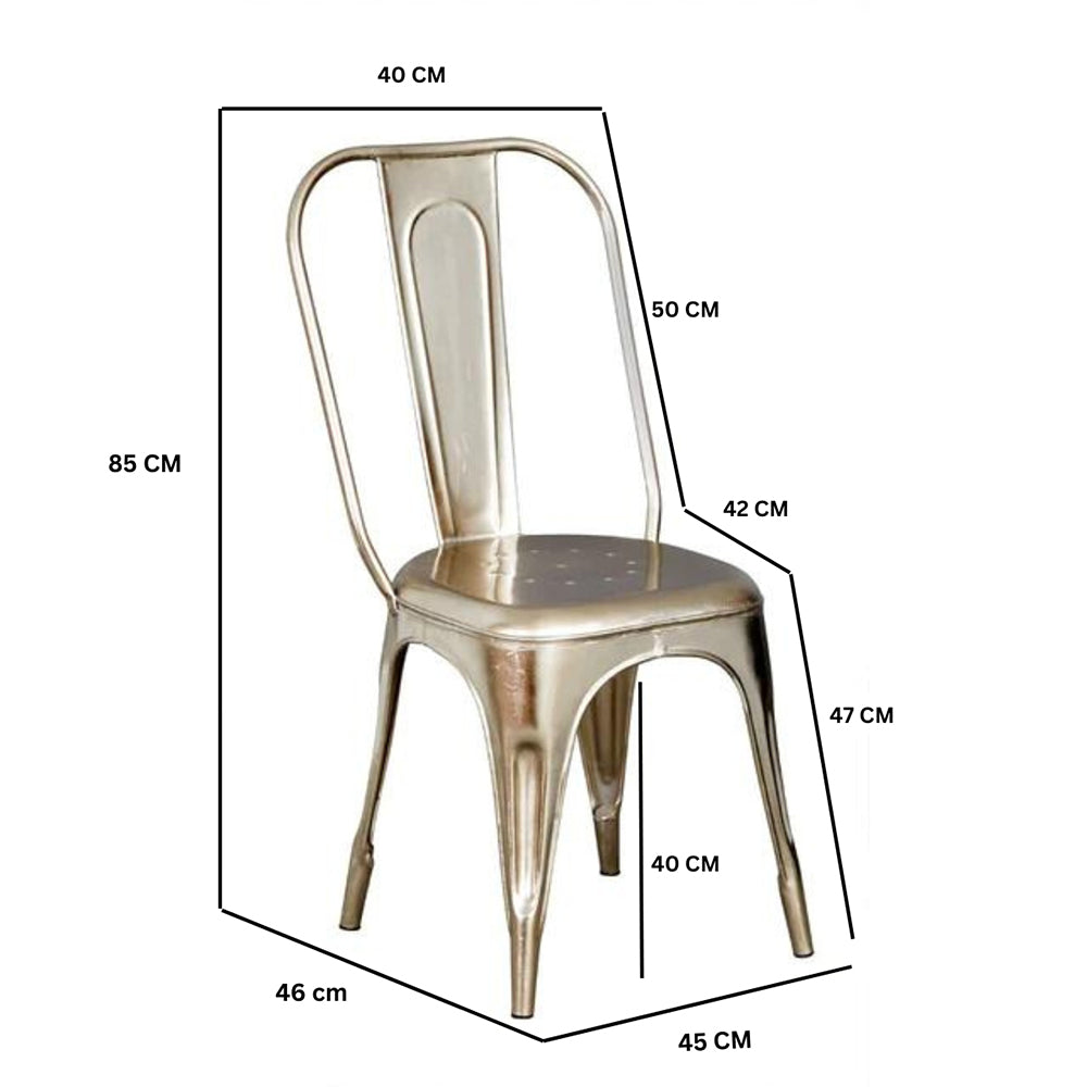 Industrial Apothecary Round Dining Table With 4 Seater Chair-Dining Table Set