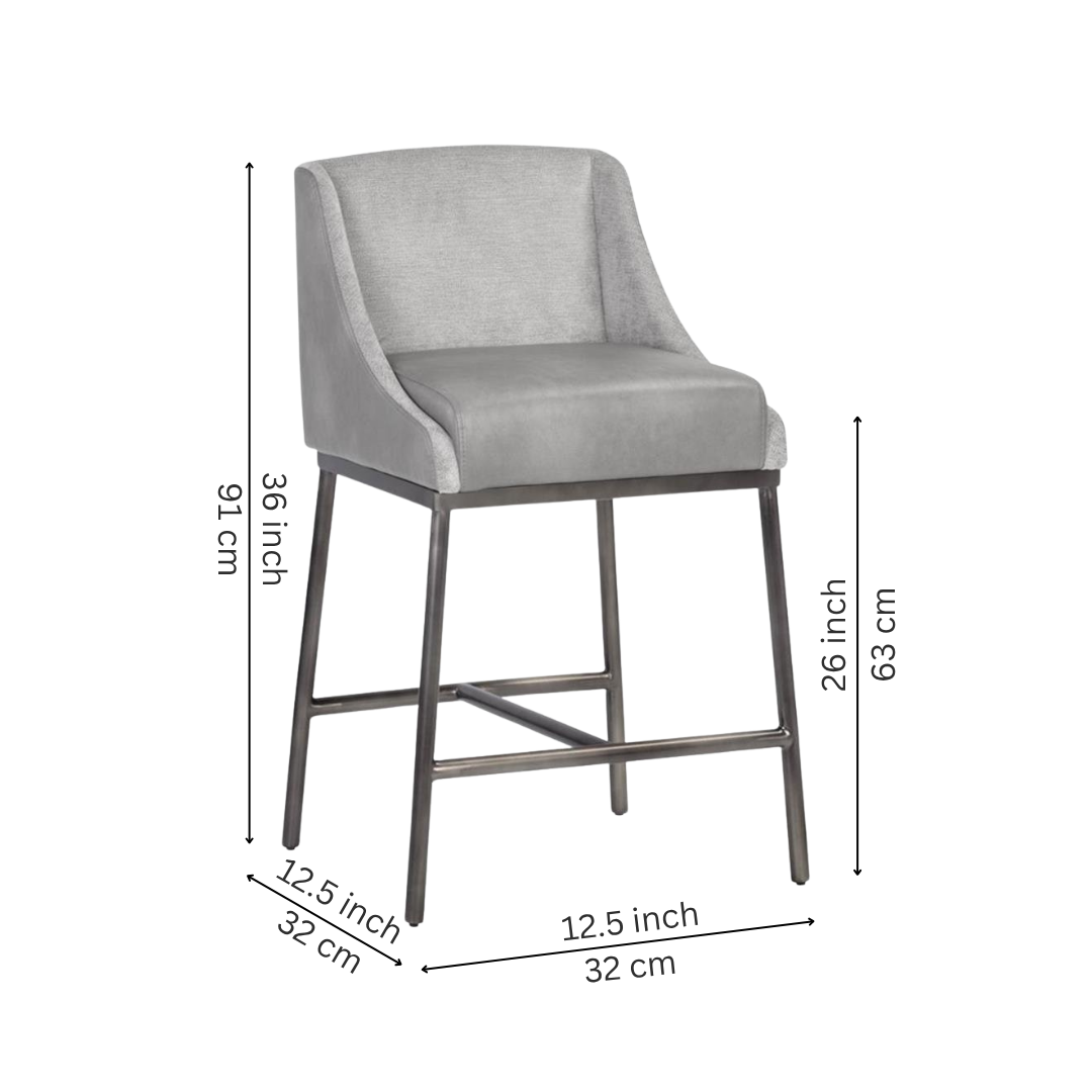 Dalary Leather Counter Stool