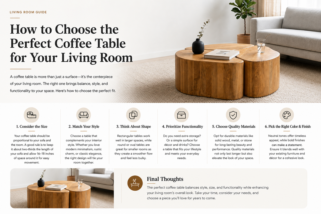 How to Choose the Perfect Coffee Table for Your Living Room