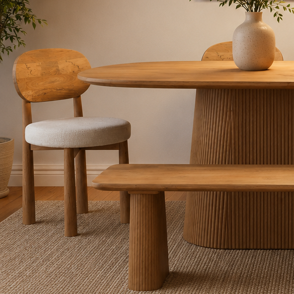 Modern Austin Wooden Dining Chair lifestyle
