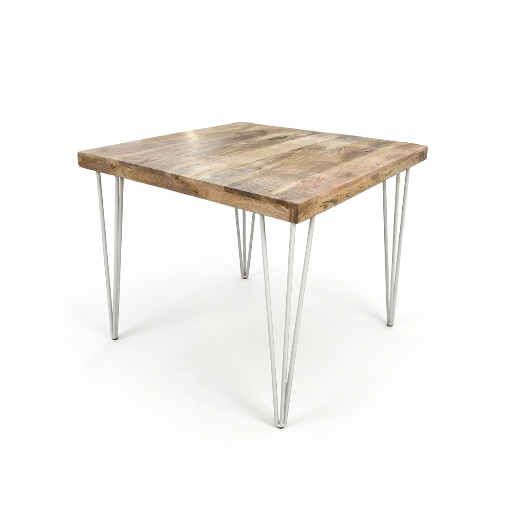 Rustic Live Edge Café Table with Star Base